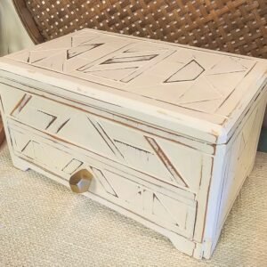 White Single Drawer Box