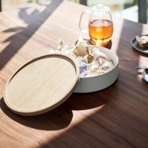 Storage & Organization Round Storage Container with Lid - Shallow