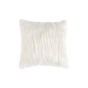 Textiles Shag Pillow | Ivory