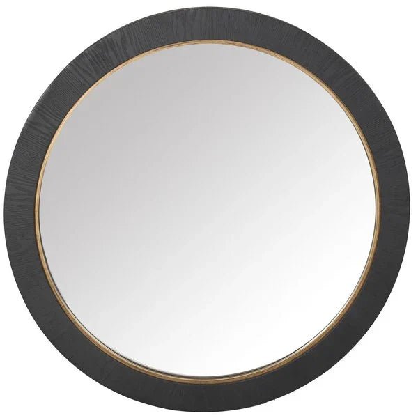 CMI4001C-FRONT.jpg Paulson Black Round Wood Mirror