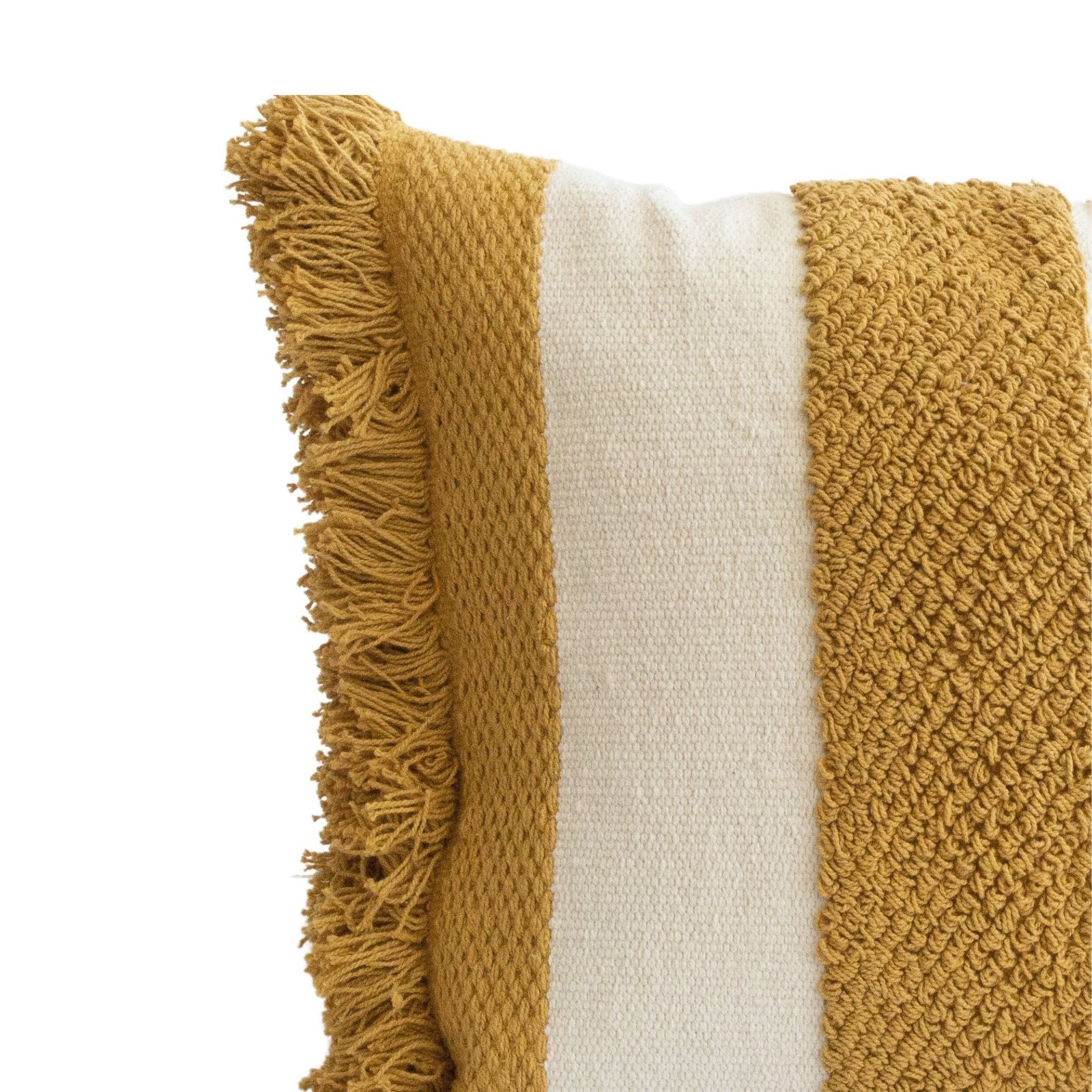LOGAN-YLW-1818_3.jpg Logan Fringe Pillow Cover in Yellow - Image 2