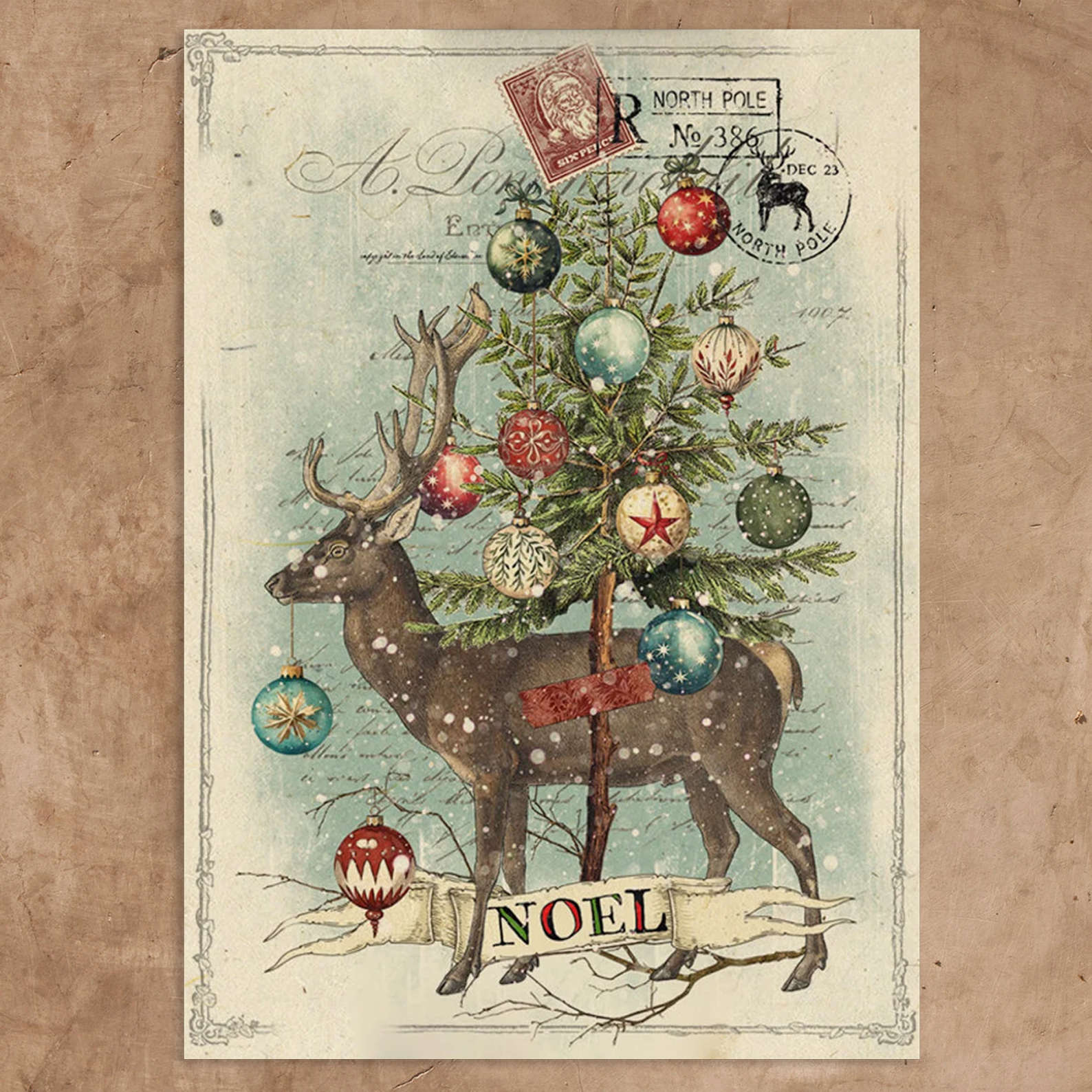 Noel_Tapestry_mock_up.png Noel {Christmas} 44x60 Canvas Wall Tapestry
