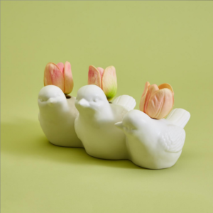 Two's Company Trio Bird Bud Vase