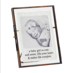 Baby Girl or Boy Glass Picture Wire Frame
