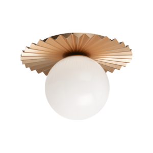 Modern Ruff Flush Mount/Wall Sconce