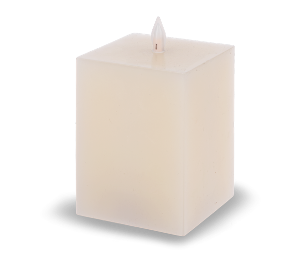 ardp1438_in.png Luxury Lite Square Ivory LED Wax Pillar Candles - Image 5