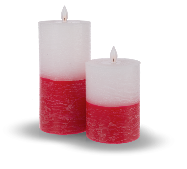 ardx1478_inc.png Luxury Lite Red and White/Green and White LED Wax Pillar Candle - Image 3