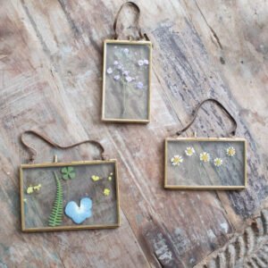 Brass + Glass Small Floating Frames