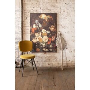 Framed Floral Print on Canvas
