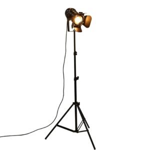 Lighting Industrial Bar Creative Studio Retro Tripod Black Floor Lamp