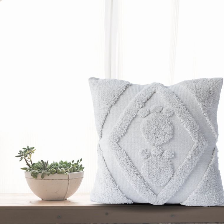 large_6_1607009987.jpg Paw Prints On My Heart Tufted Pillow Cover