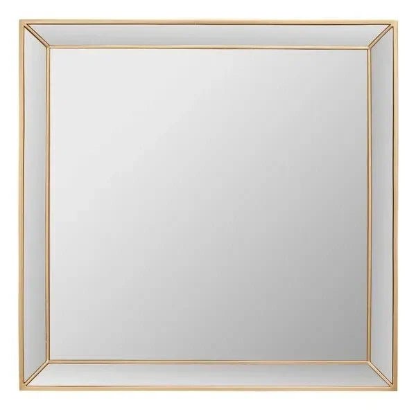 mrr2004a-front.jpg Presea Wood and Metal Mirror in Gold