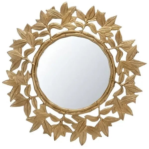 mrr3062a-front.jpg Nivaria Iron Mirror in Antique Brass