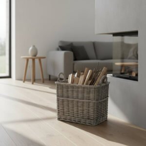 Lined Kindling Basket