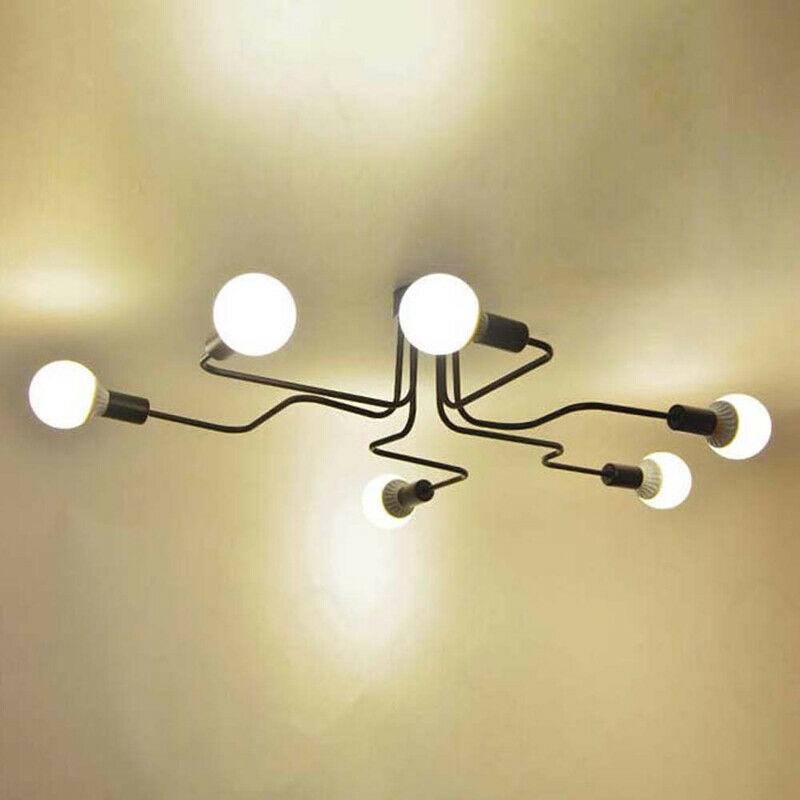 retro-23-12-to-47-14-wide-metal-wire-branching-pendant-ceiling-lights-492252.jpg Retro 23 1/2" to 47 1/4" Wide Metal Wire Branching Pendant Ceiling Lights - Image 4