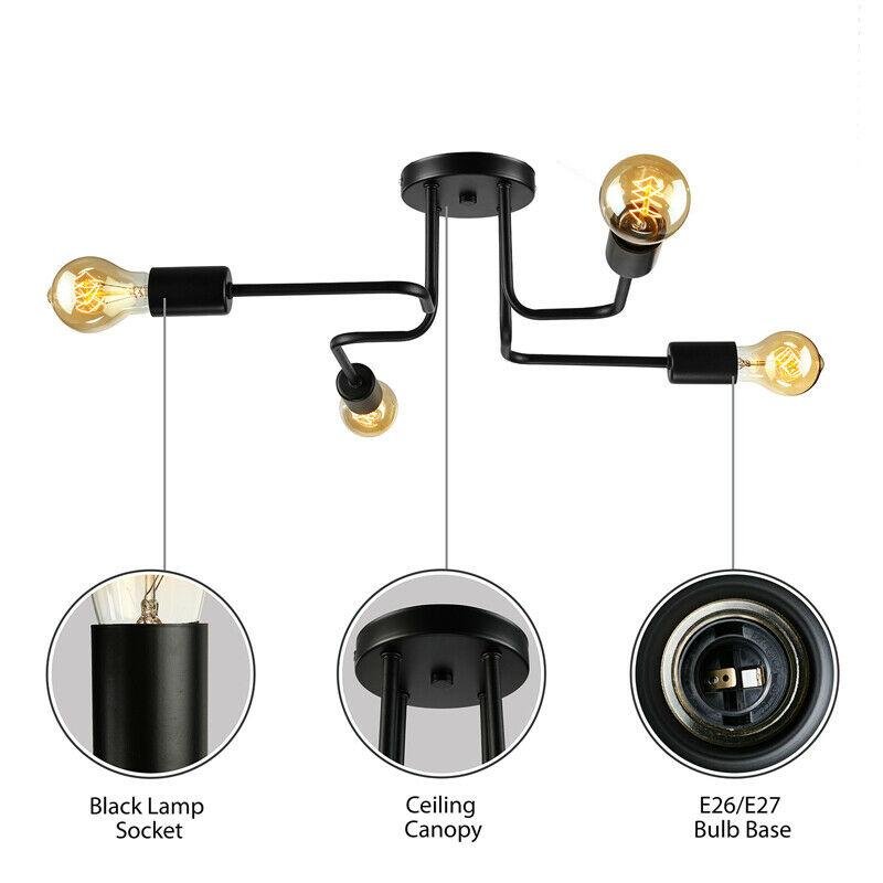 retro-23-12-to-47-14-wide-metal-wire-branching-pendant-ceiling-lights-980332.jpg Retro 23 1/2" to 47 1/4" Wide Metal Wire Branching Pendant Ceiling Lights - Image 5