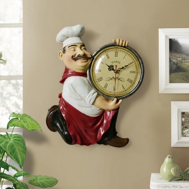vintage-italian-chef-wall-clock-910086.jpg Vintage Italian Chef Wall Clock - Image 2