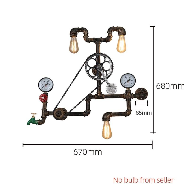 vintage-steampunk-industrial-fake-water-pipe-wall-light-674152.jpg Vintage Steampunk Industrial Fake Water Pipe Wall Light - Image 4