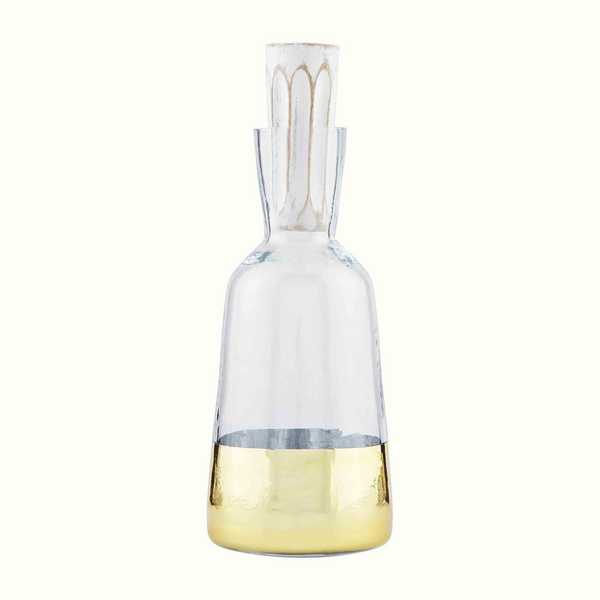 webimage-6243111B-E15A-4100-B6FCBB2CA8ADB9D6.png Gold Glass Beverage Decanter - Image 2