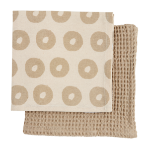 Cream or Taupe Waffle Towel Set